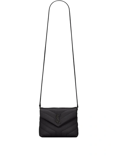 Saint Laurent Toy Lou Lou Matelassé Y Bag In Black  