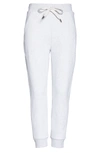 Zella Amazing Fleece Crop Jogger Pants In Ivory Dove Heather