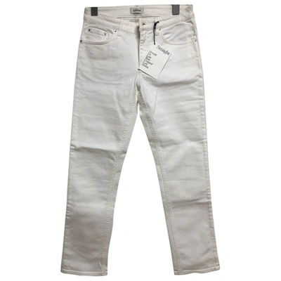 Pre-owned Totême Straight Jeans In White