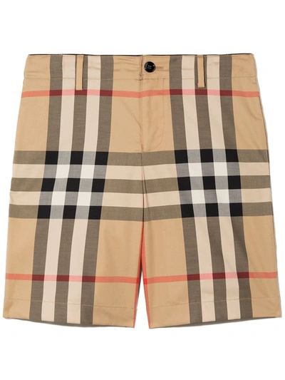 Burberry Kids' Vintage Check Shorts In Neutrals