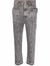 Isabel Marant Étoile Henoya High-rise Straight Jeans In Grey