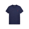 Ralph Lauren Custom Slim Fit Jersey Crewneck T-shirt In Medieval Blue Heather
