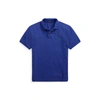 Ralph Lauren Custom Slim Fit Mesh Polo Shirt In Bright Navy