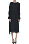 Sies Marjan Draped Neck Dress In Black
