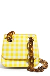 House Of Want We Are Original Vegan Shoulder Bag In Yellow Ginham