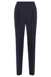 Hugo Boss Tulea Side Zip Tropical Stretch Wool Trousers In Light Blue