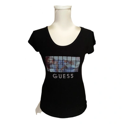 Pre-owned Guess T-shirt In Black