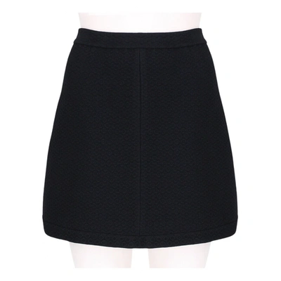 Pre-owned Alaïa Mini Skirt In Black