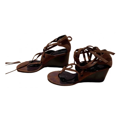 Pre-owned Balenciaga Sandal In Brown