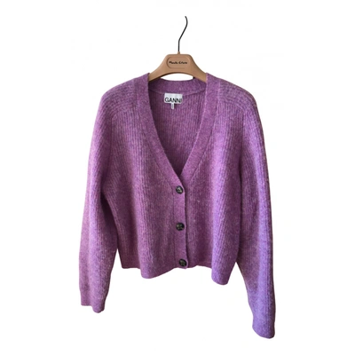 Pre-owned Ganni Wool Knitwear In Purple