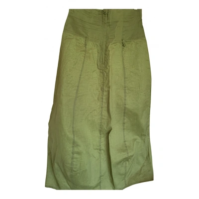 Pre-owned Kenzo Mid-length Skirt In Green