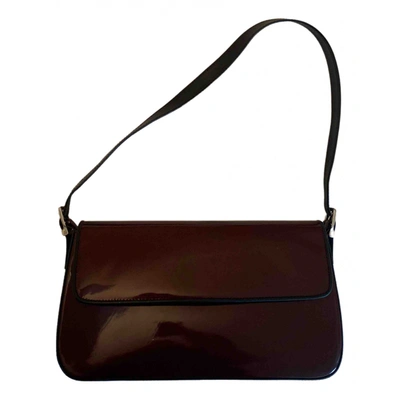 Pre-owned Balenciaga Patent Leather Handbag In Brown