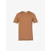 Sunspel Mens Mushroom Classic-fit Crewneck Cotton-jersey T-shirt Xl