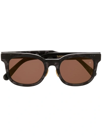 A Bathing Ape Tinted Round Sunglasses In Black