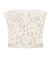 DOLCE & GABBANA LACE BUSTIER TOP,17292642