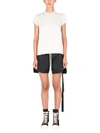 Rick Owens Drkshdw Small Level Crew-neck Cotton T-shirt In White