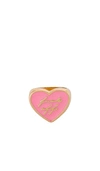 8 OTHER REASONS GOLD HEART RING WITH RESIN FUCK OFF,8OTH-WL926
