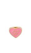 8 Other Reasons Gold Heart Ring With Resin Fuck Off In Pink
