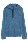 Club Monaco Dark Blue Multi Feel Good Pullover Hoodie In Size Xxl In Dark Blue Multi