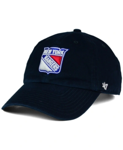 47 Brand New York Rangers Nhl Clean-up Cap In Navy