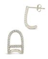 Sterling Forever Women's Ezra Suspender Studs Earrings In Silver-tone