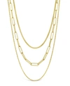 STERLING FOREVER WOMEN'S KORI TRIPLE LAYERED NECKLACE