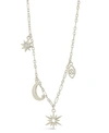 Sterling Forever Women's Sky Charm Necklace In Silver-tone