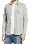 Faherty Legend Button-up Shirt In Fossil Grey Twill
