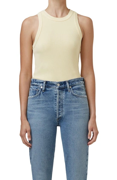 Citizen Of Humanity Isabel Rib Racerback Tank In Prism
