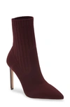 Steve Madden Discreet Stiletto Bootie In Wine