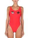 Chiara Ferragni One-piece Swimsuits In Rosso