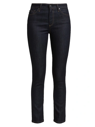 Ag Mari High-rise Stretch Straight-leg Jeans In Authentic