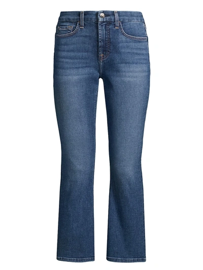 Jen7 Mid-rise Ankle Straight-leg Jeans In Bayview