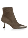 Jimmy Choo Kix Suede Ankle Boots In Clay
