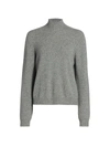 The Row Kensington Cashmere Turtleneck Sweater In Medium Heather Grey