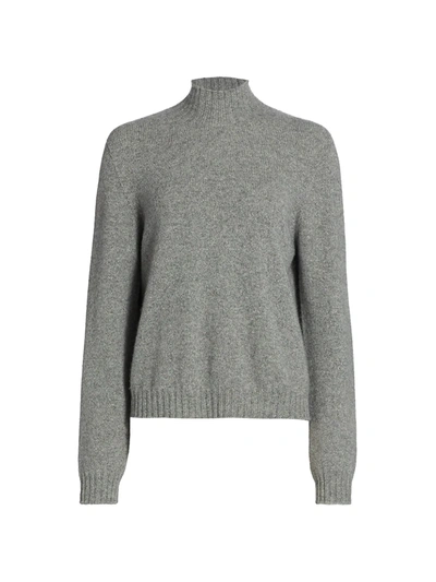 The Row Kensington Cashmere Turtleneck Sweater In Medium Heather Grey