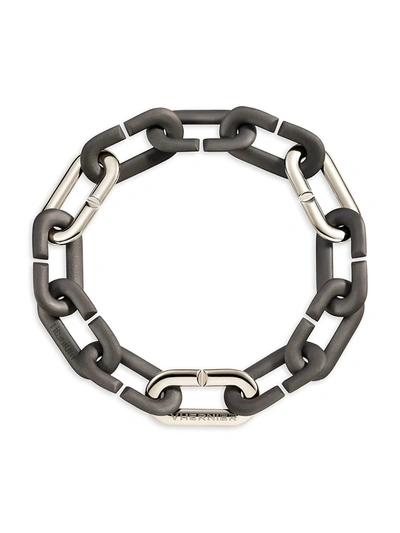 Vhernier Women's Mon Jeu 18k White Gold & Titanium Chain Bracelet