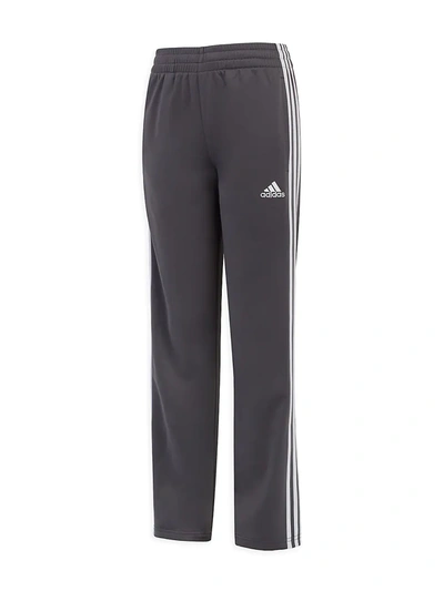 Adidas Originals Kids' Little Boy's & Boy's Logo Iconic Tricot Sweatpants In Gray
