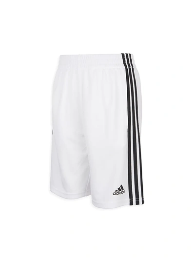 Adidas Originals Kids' Adidas Toddler And Little Boys Classic 3-stripes Shorts In White