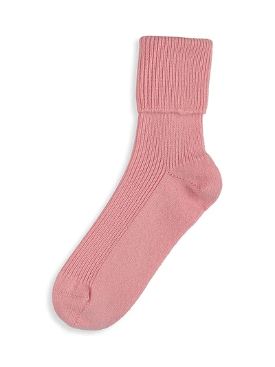 Rosie Sugden Cashmere Bed Socks Rose Pink