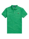 Ralph Lauren Embroidered Cotton Polo Shirt In Nautical Green
