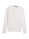 Theory Trooper Essential Long-sleeve Top In Glacier Melange