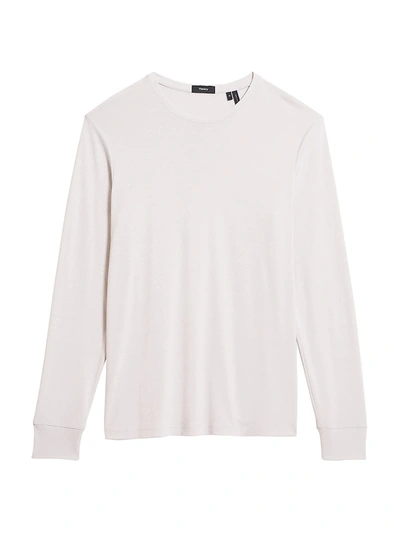 Theory Trooper Essential Long-sleeve Top In Glacier Melange