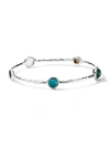 IPPOLITA WONDERLAND STERLING SILVER & 5-STONE BANGLE,400014922433