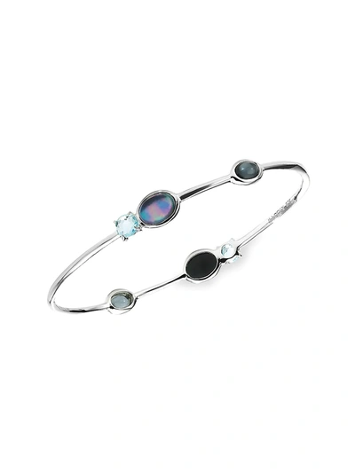 Ippolita Women's Luce Sterling Silver & 6-stone Bangle In Blunotte