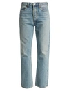 AGOLDE MID-RISE RELAXED BOOT CUT JEANS,400014971533