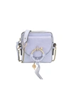 SEE BY CHLOÉ MINI JOAN SUEDE & LEATHER CROSSBODY BAG,400099685128