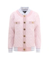 BALMAIN BALMAIN MONOGRAM PATTERN BOMBER JACKET