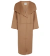 Totême + Net Sustain Signature Wool-blend Coat In Brown