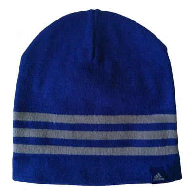 Pre-owned Adidas Originals Hat In Blue